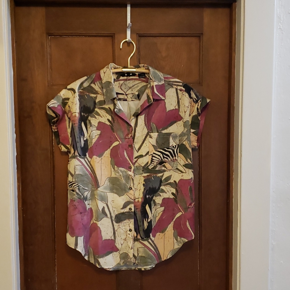 NWOT Desigual Safari Tencel Shirt, Never Worn